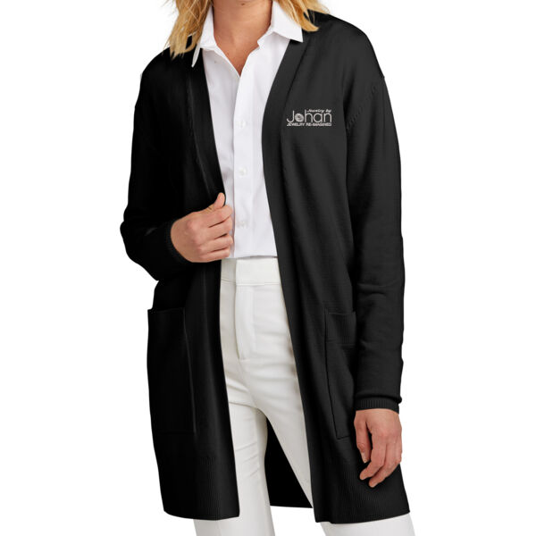 Mercer+Mettle® Women’s Open-Front Cardigan Sweater - Embroidered Logo Thumbnail